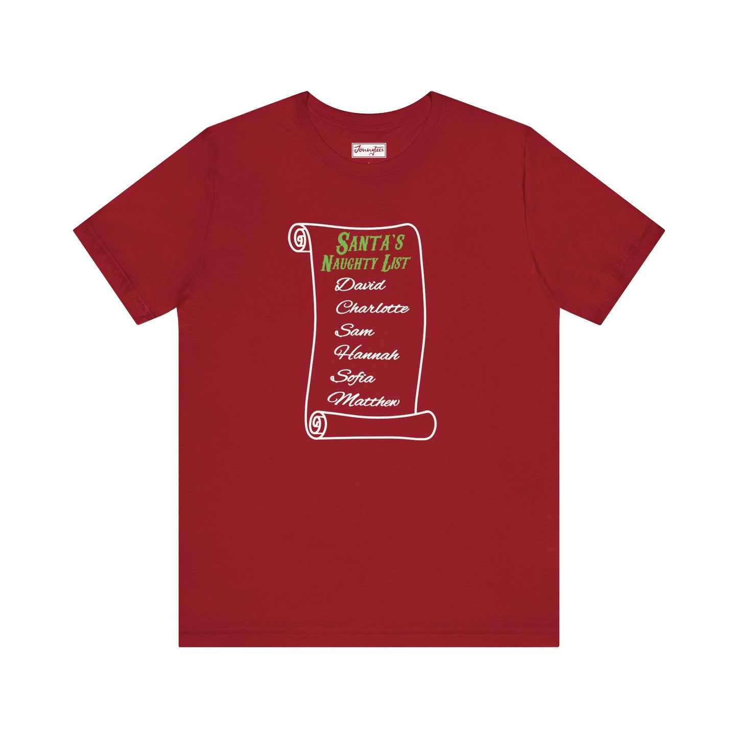 Customised Santa’s Naughty List Tee