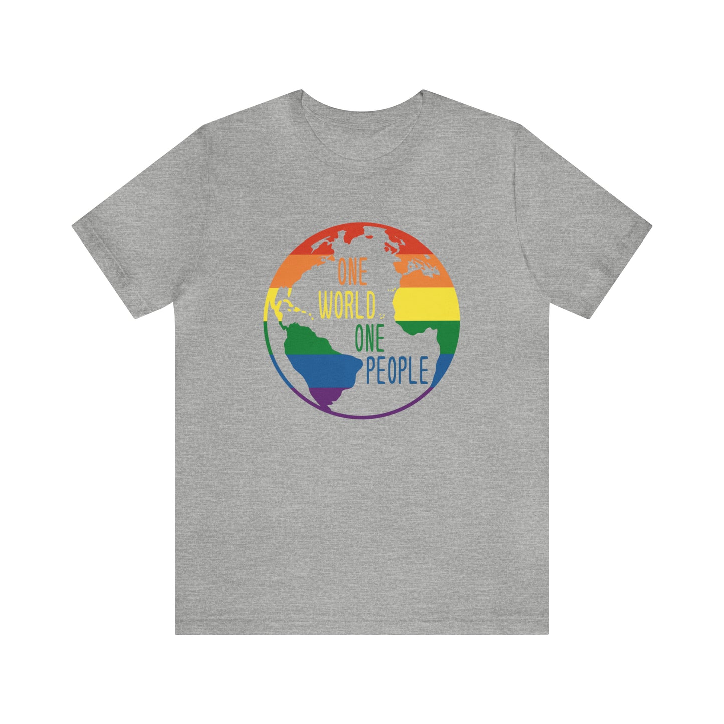 Rainbow One World One People Tee