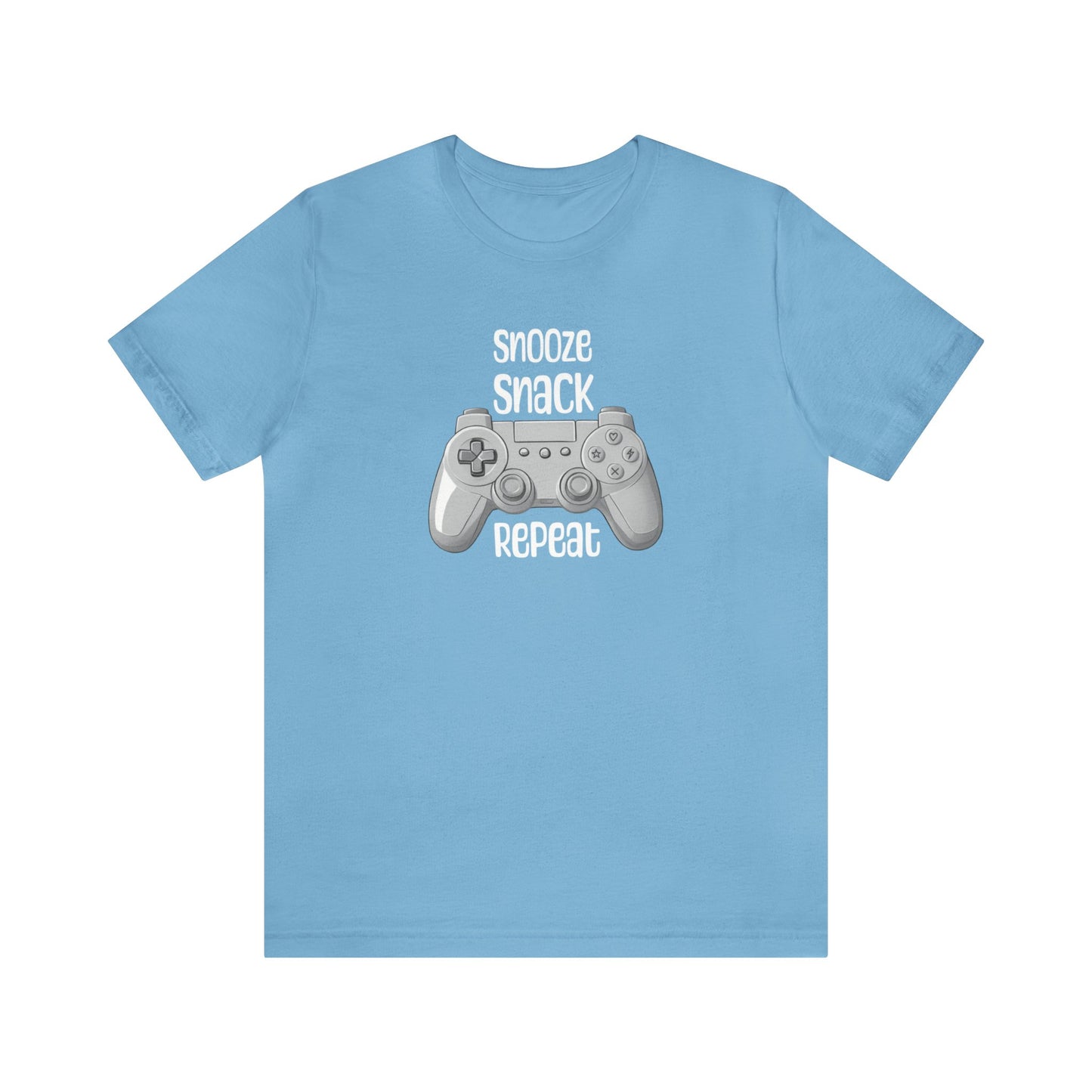 Snooze Snack Game Repeat Tee