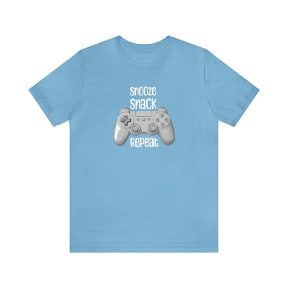 Snooze Snack Game Repeat Tee