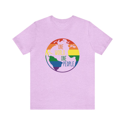 Rainbow One World One People Tee