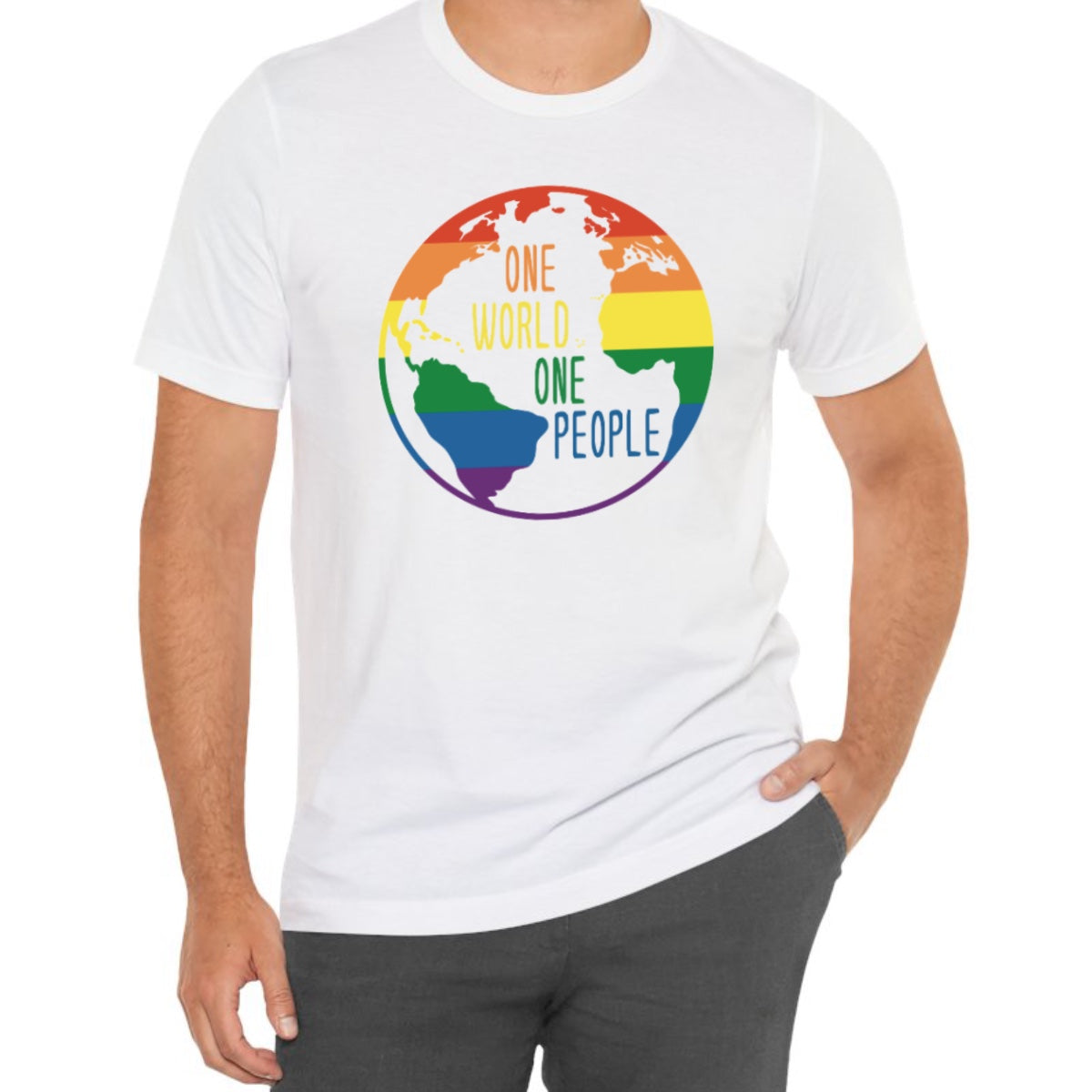 Rainbow One World One People Tee