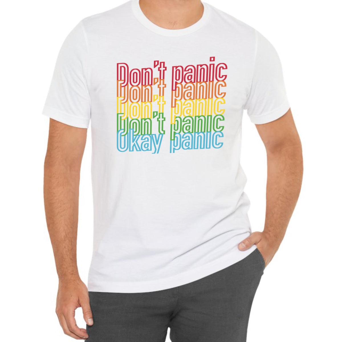 Rainbow Don’t Panic Tee