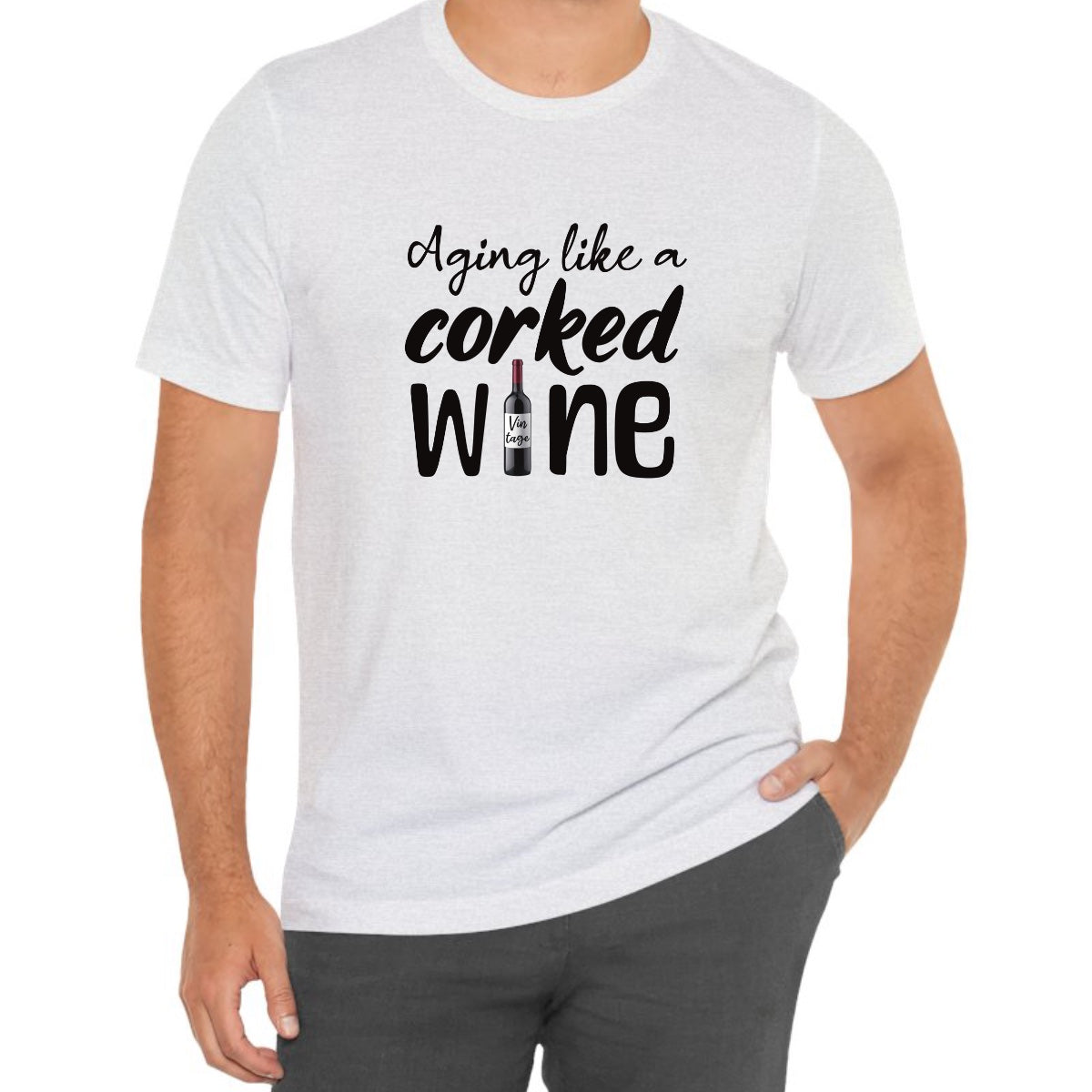 Aging Like a Corked Wine Tee