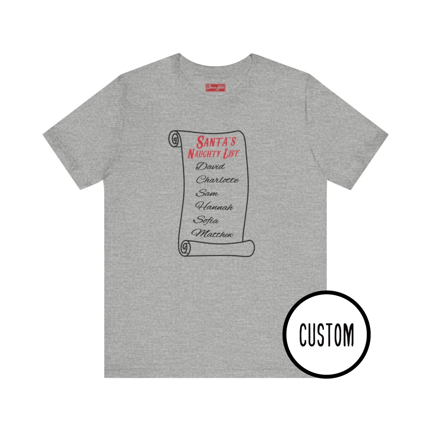 Customised Santa’s Naughty List Tee